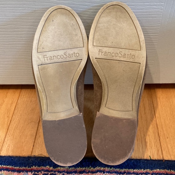 EUC Franco Sarto Brown Suede Tassel Loafers - Picture 2 of 6